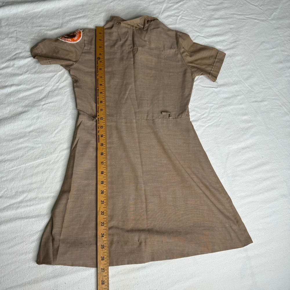 Girl‎ Scout Set Of 2 Uniform Dresses Green & Brown Size 10 8 Permanent Press Tag - Picture 5 of 17
